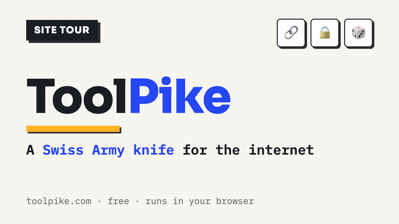 ToolPike site tour